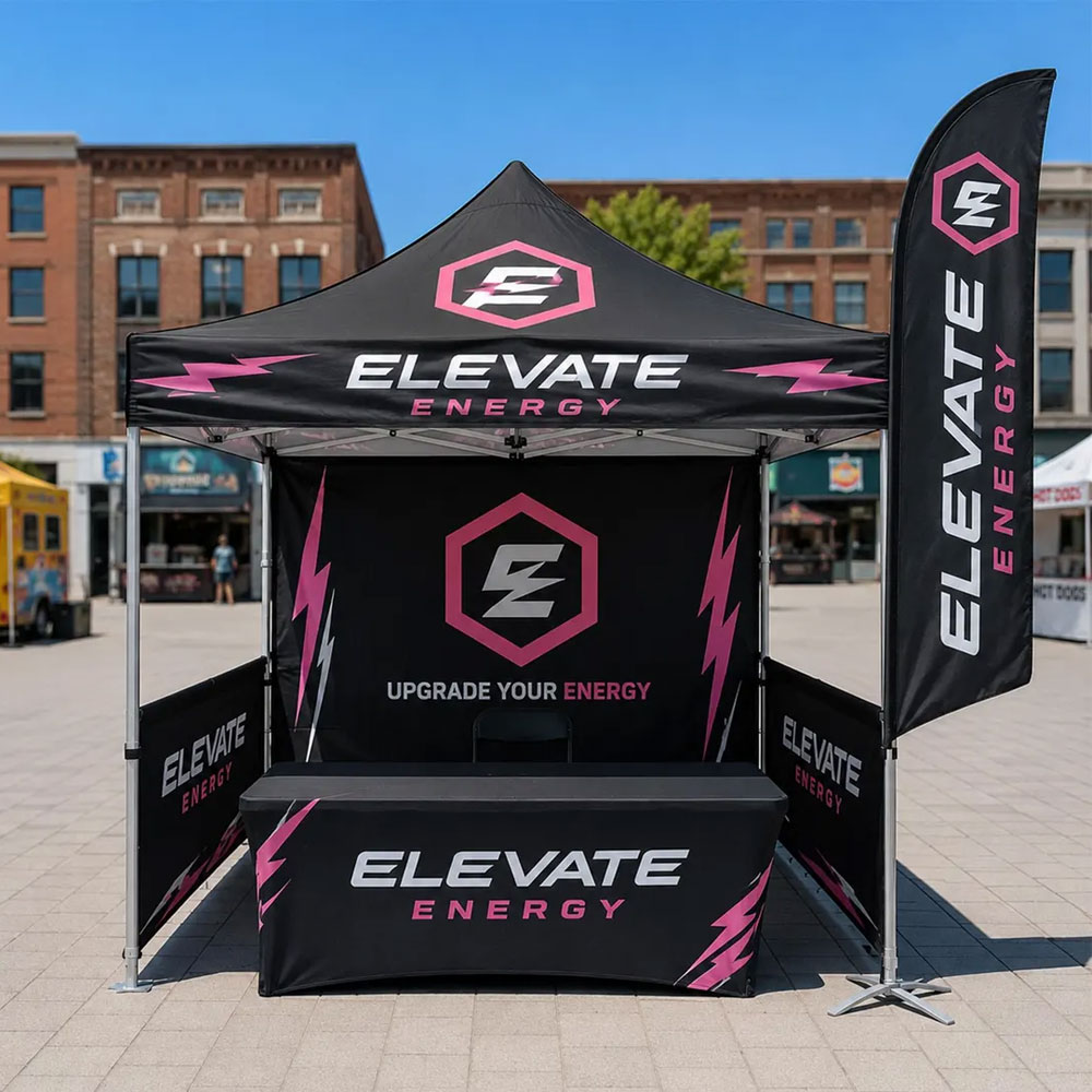 10x10ft Waterproof Folding Canopy Tent Heavy Duty Pop Up Trade Show Tent