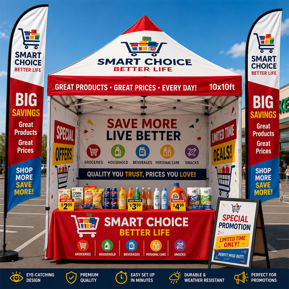 Heavy-Duty Pop Up Tent for Commercial Use